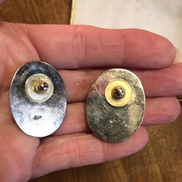 Vintage Rose Quartz Sterling Silver Earrings from the 1990’s! - Picture 8 of 15